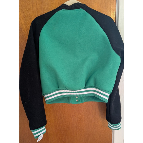 Boston Celtics Ultra Game Varsity Jacket Youth Medium NEW Green/Black - Picture 2 of 6